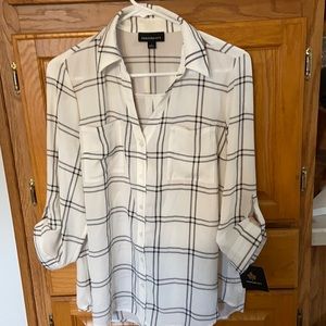 Fortune + Ivy blouse 3/4 length sleeves